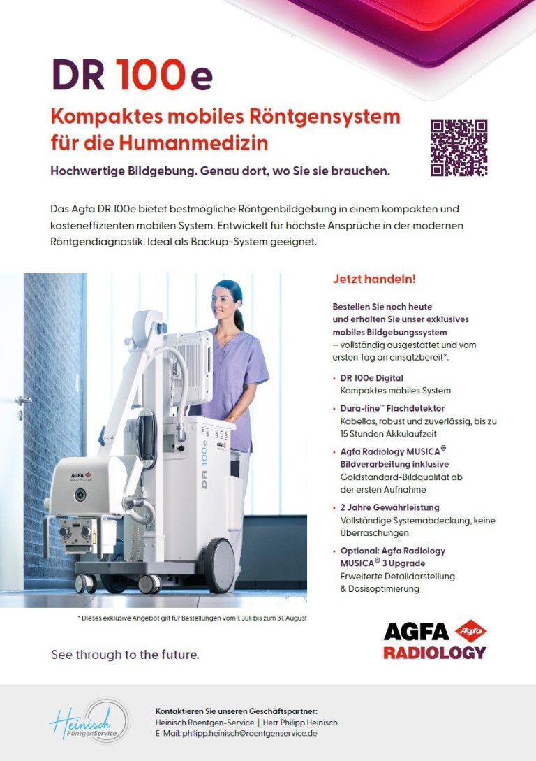 AGFA DR100e Aktionspreis bis 31.08.2026